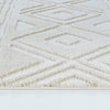 Covor Bonvo crem cu design scandinav 3D si franjuri 160x230 cm - LunaHome.ro