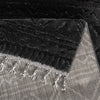 Covor Bonvo negru cu design scandinav 3D si franjuri 80x300 cm - LunaHome.ro