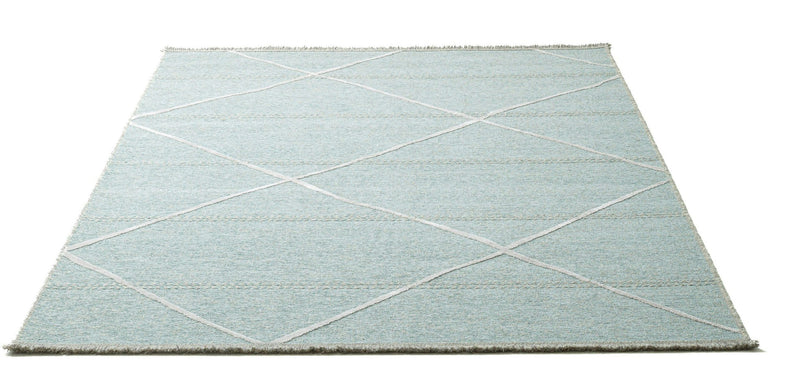 Covor Braderup din lână design scandi modern albastru 120x170 cm - LunaHome.ro