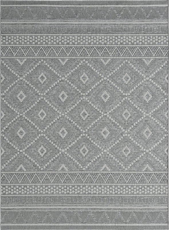 Covor Calgary pentru interior si exterior tesatura plata gri 200x280 cm - LunaHome.ro