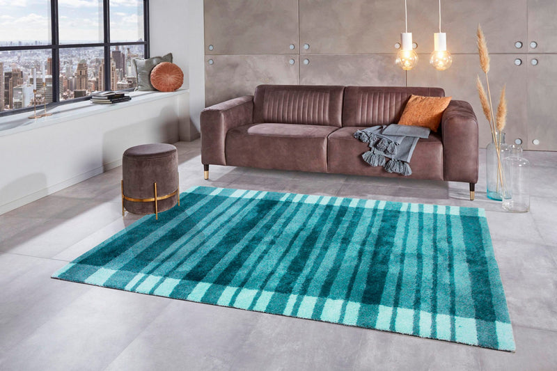 Covor Cameo Bruno Banani moale si pufos albastru, 120x180 cm - LunaHome.ro