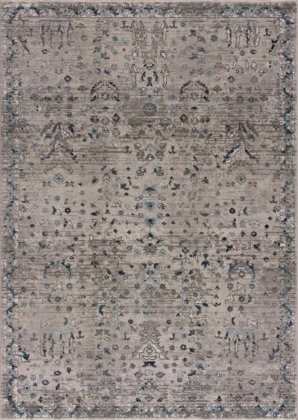 Covor Clovis  gri cu design oriental, potrivit pentru podele incalzite, 200x290cm - LunaHome.ro