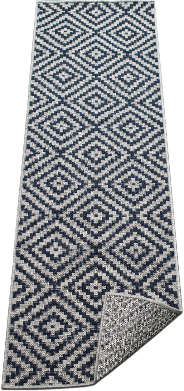 Covor Cordoba de interior si exterior albastru 80x250 cm - LunaHome.ro