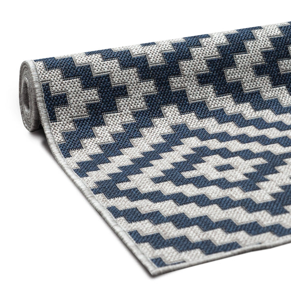 Covor Cordoba de interior si exterior albastru 80x250 cm - LunaHome.ro