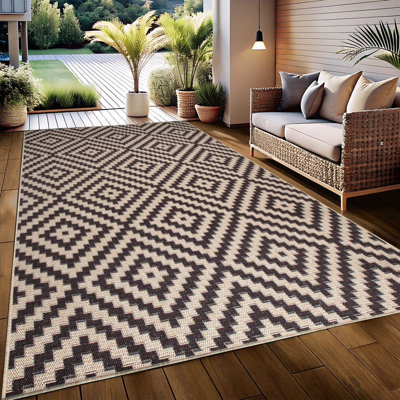 Covor Cordoba de interior si exterior maro 200x290 cm - LunaHome.ro