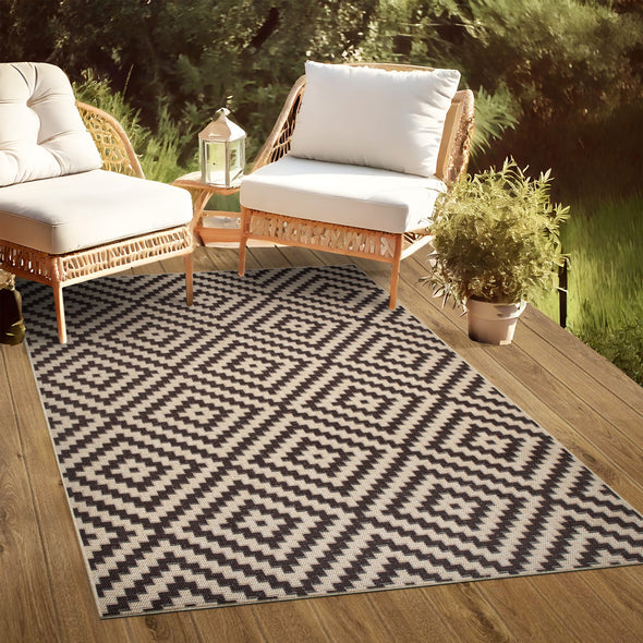Covor Cordoba de interior si exterior maro 200x290 cm - LunaHome.ro