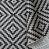 Covor Cordoba de interior si exterior negru cu gri 67x230 cm - LunaHome.ro