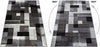 Covor Corinne cu design geometric modern gri 280x380 cm