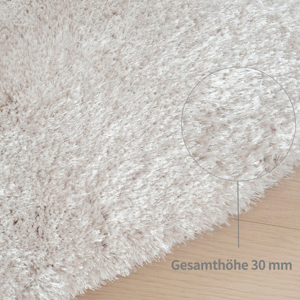 Covor Dana Bruno Banani alb foarte pufos 200x300 cm - LunaHome.ro