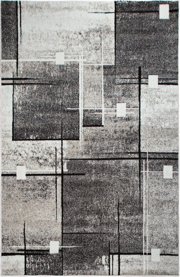 Covor Deblin cu fir scurt model geometric 60x90 cm - LunaHome.ro