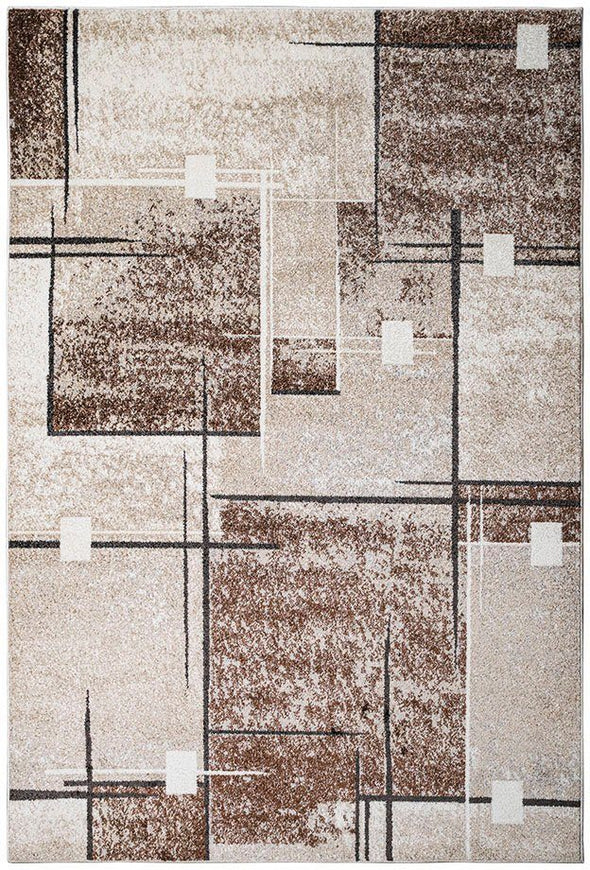 Covor Deblin cu fir scurt model geometric 200x300 cm - LunaHome.ro