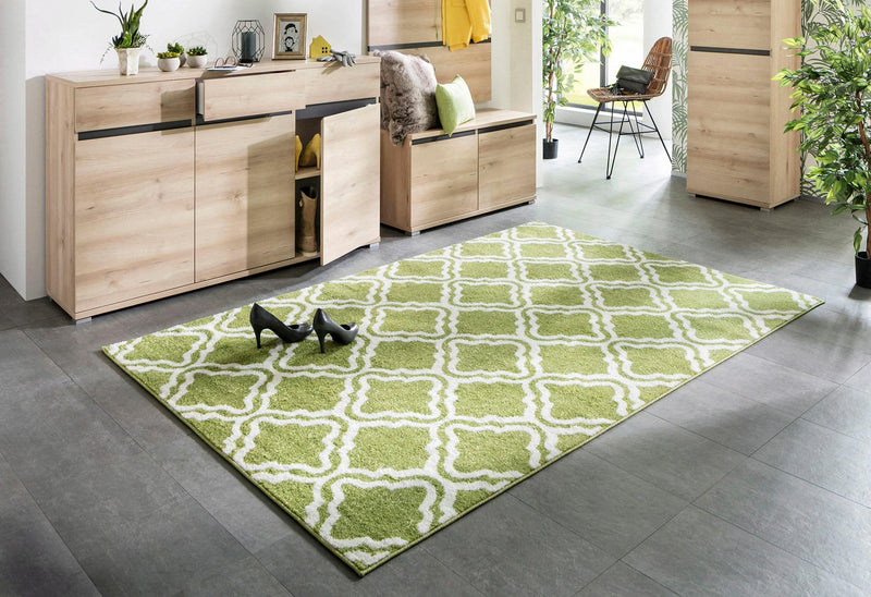 Covor Debora My Home verde cu model geometric 160x230 cm - LunaHome.ro