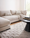 Covor Esmé, LeGer cu model geometric gri 3D 120x180 cm - LunaHome.ro