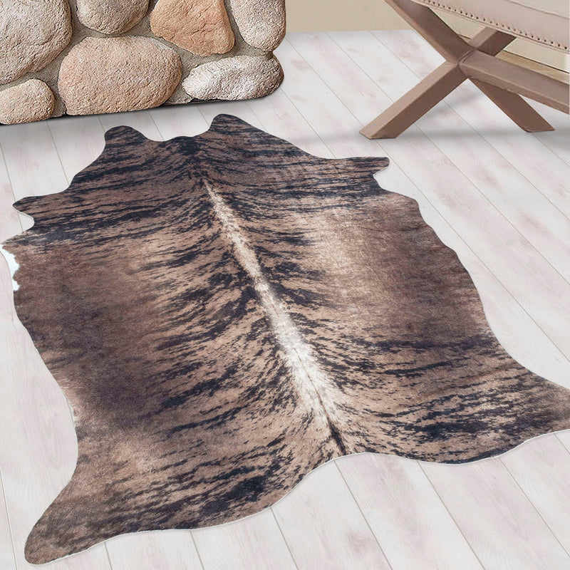 Covor Etosha in forma de piele de animal, maro 100x135 cm - LunaHome.ro