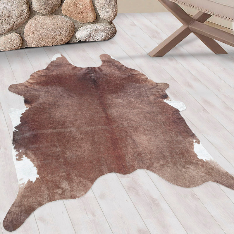 Covor Etosha in forma de piele de animal, maro 150x200 cm - LunaHome.ro