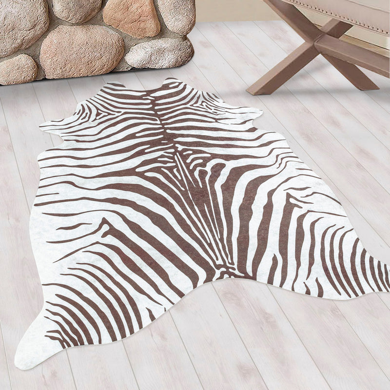 Covor Etosha in forma de piele de animal, maro 100x135 cm - LunaHome.ro