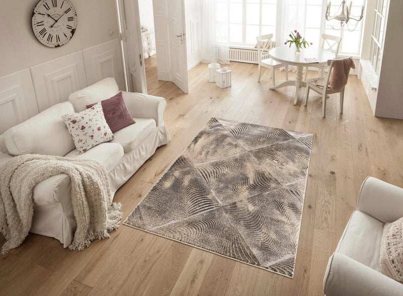 Covor Falco cu design modern in nuante de bej, 160x230 cm - LunaHome.ro
