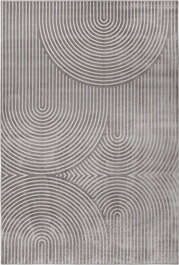 Covor Faron cu fire scurte, design scandinav gri, 120x160 cm - LunaHome.ro