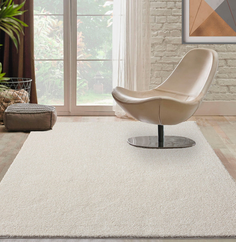 Covor Forest shaggy pufos crem 160x230 cm - LunaHome.ro