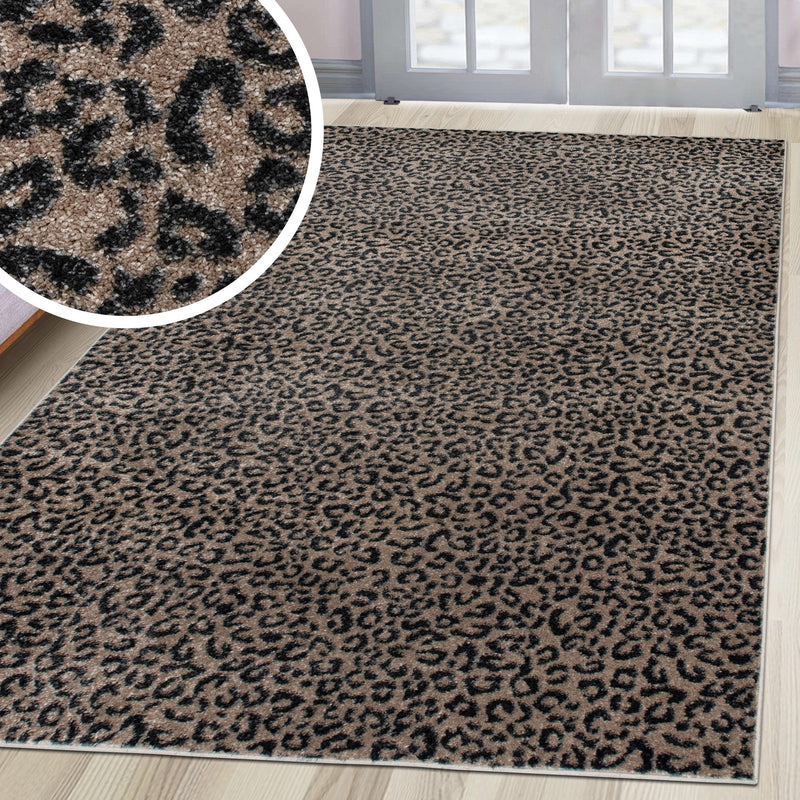 Covor Fynna cu animal print bej maro 80x150 cm - LunaHome.ro