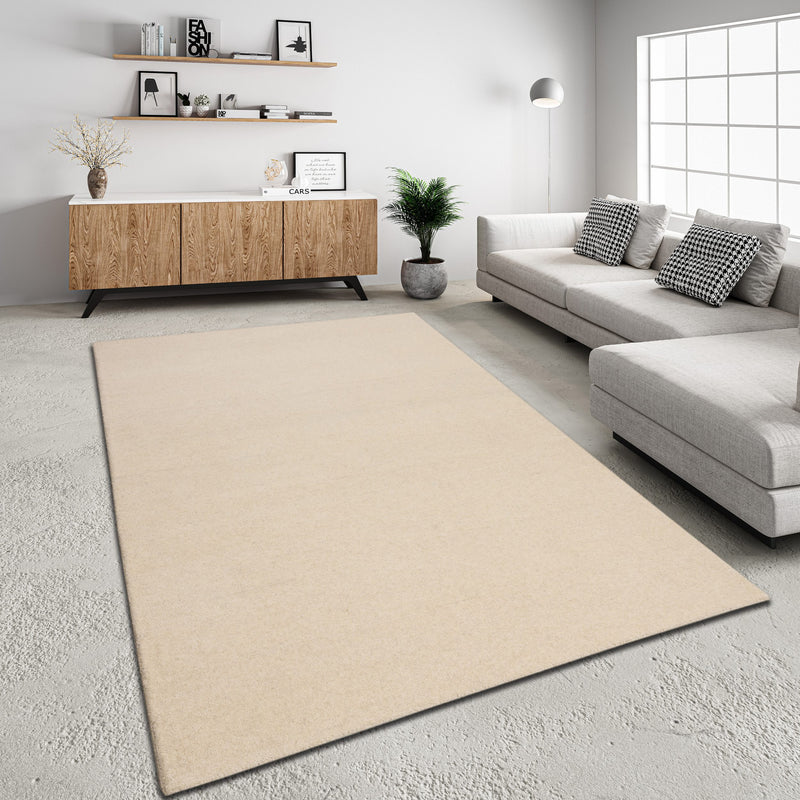 Covor Gabbo Natur din lână țesut natural crem 120x180 cm - LunaHome.ro