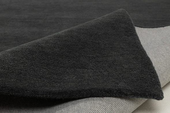 Covor Gabbo Natur din lână țesut natural gri inchis 240x320 cm