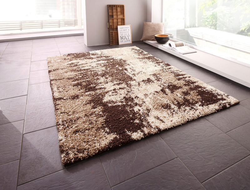 Covor Hannes pufos cu fire lungi, culoare bej, 280x390 cm - LunaHome.ro