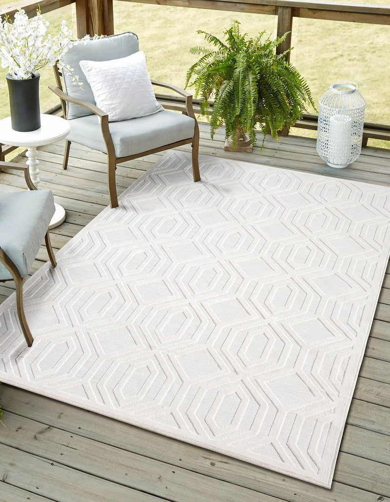 Covor Haven cu model 3D pentru interior si exterior 100x160 cm - LunaHome.ro