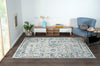 Covor Heriz cu design oriental aspect vintage albastru, 160x230 cm - LunaHome.ro