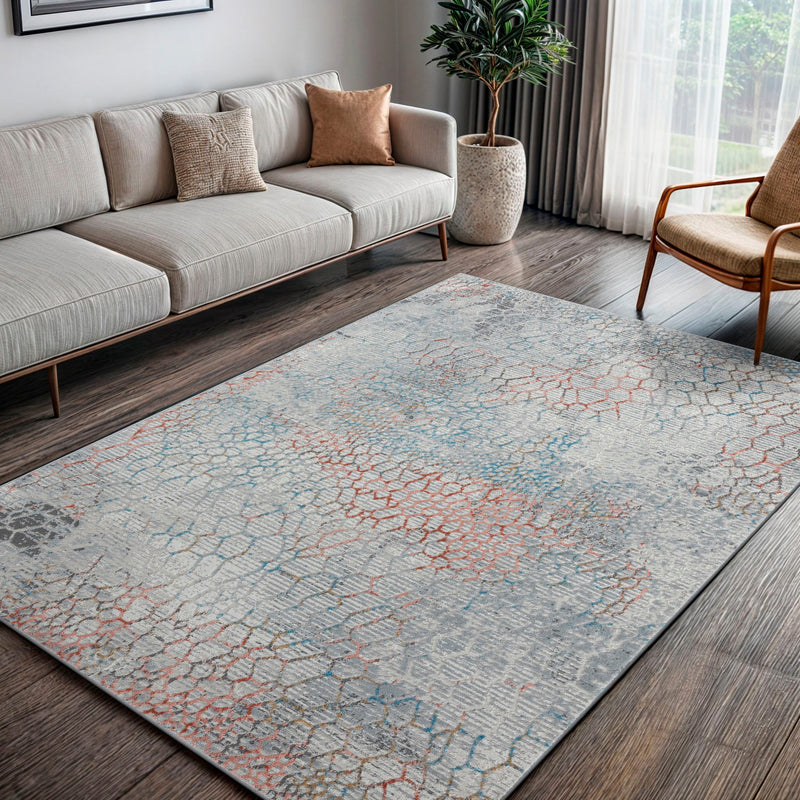 Covor Jaxyn cu model modern multicolor 160x230 cm - LunaHome.ro