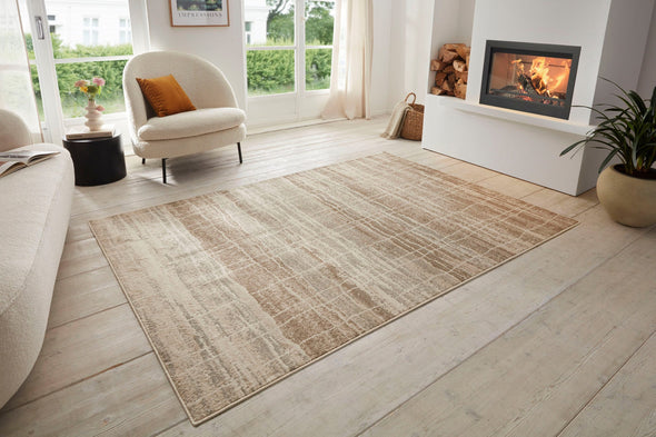 Covor Jord cu fire scurte crem, model cu aspect vintage 80x120 cm - LunaHome.ro
