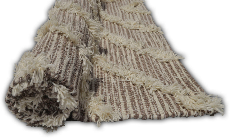 Covor Kanja cu aspect Boho berber, din lână și bumbac - LunaHome.ro