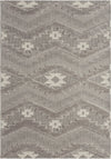 Covor Kayra cu model 3D în stil boho scandi gri, 160x230 cm - LunaHome.ro