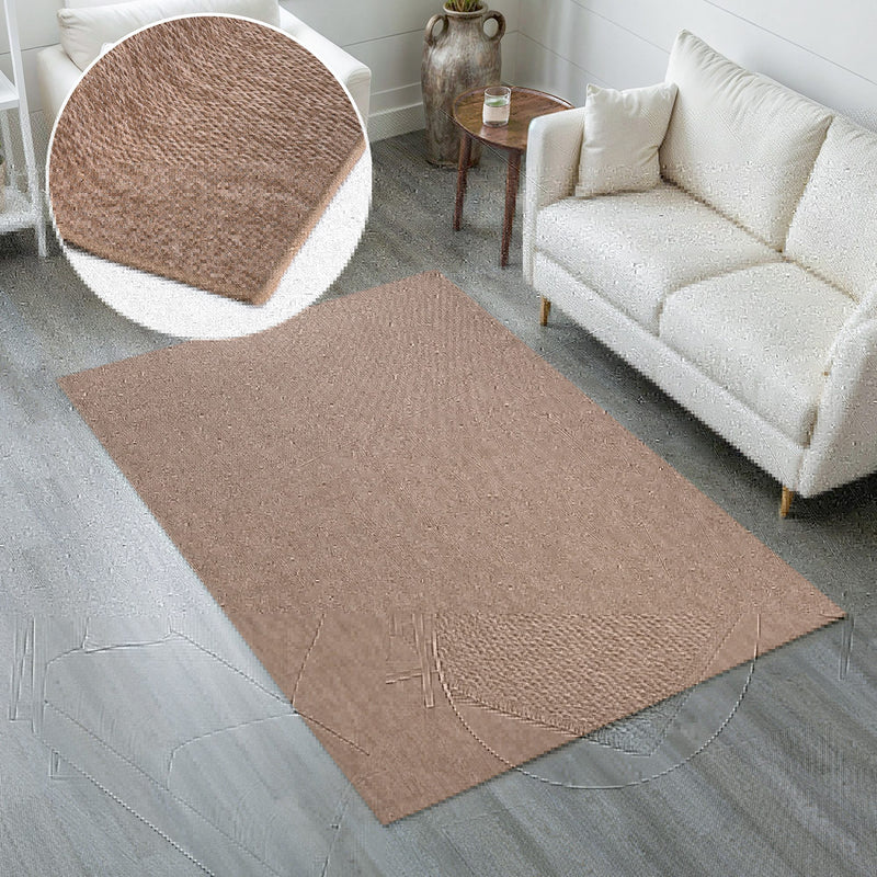 Covor Kian bej cu tesatura plata potrivit si la exterior 160x230 cm - LunaHome.ro
