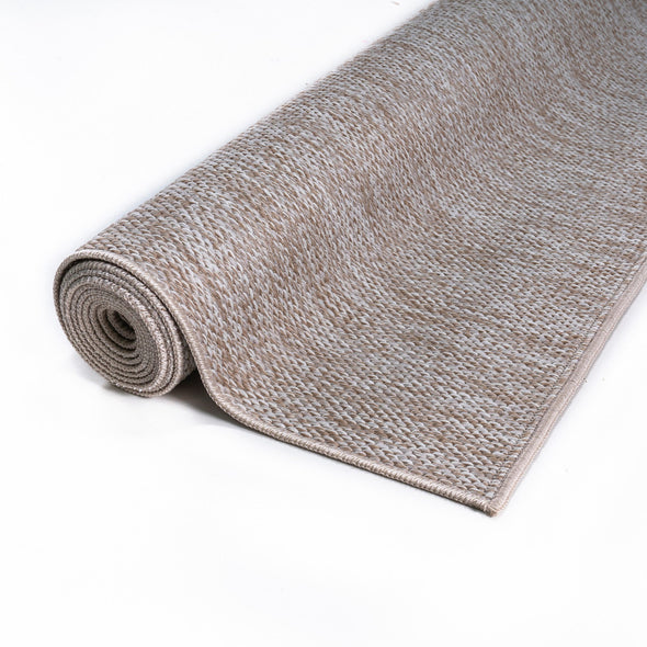 Covor Kian crem cu tesatura plata potrivit si la exterior 160x230 cm - LunaHome.ro