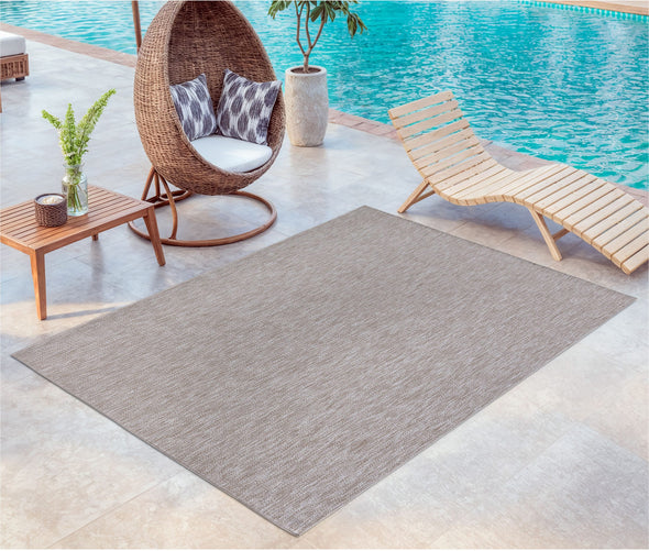 Covor Kian crem cu tesatura plata potrivit si la exterior 160x230 cm - LunaHome.ro