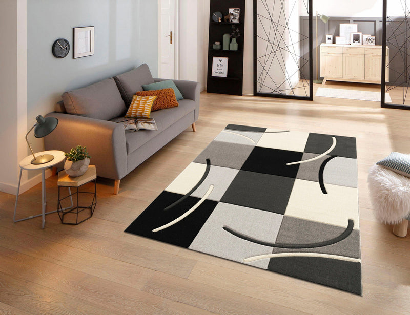 Covor Kjer cu model geometric 3D, 240x320 cm - LunaHome.ro