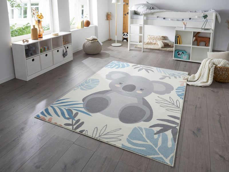 Covor Koala pentru copii foarte rezistent crem 80x150 cm - LunaHome.ro