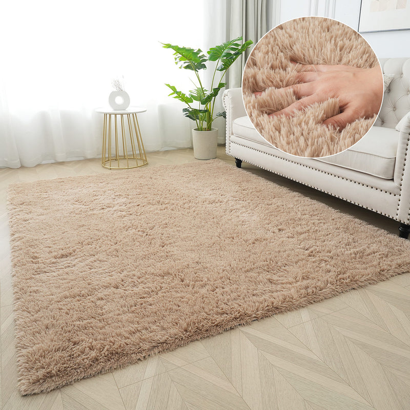 Covor Leava foarte moale si pufos maro 60x90 cm - LunaHome.ro