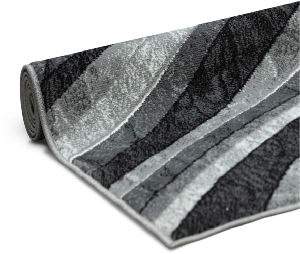 Covor Livil cu design geometric modern gri 240x320 cm