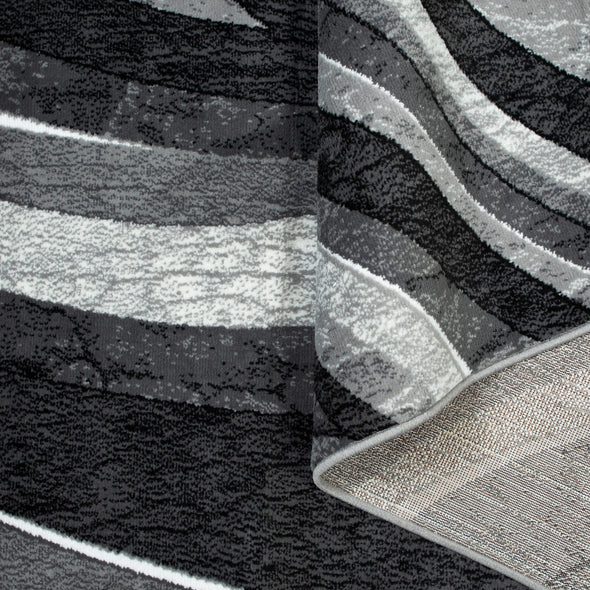 Covor Livil cu design geometric modern gri 240x320 cm