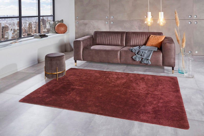 Covor Lucia foarte gros si pufos, culoare mahon 200x300 cm - LunaHome.ro