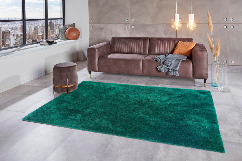 Covor Lucia foarte gros si pufos, verde inchis 200x300 cm - LunaHome.ro