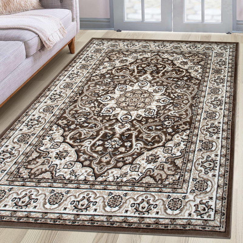 Covor Miane cu design oriental clasic bej 280x380 cm