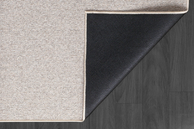 Covor MixArt antiderapant lavabil cu fir scurt bej, 80x150 cm - LunaHome.ro