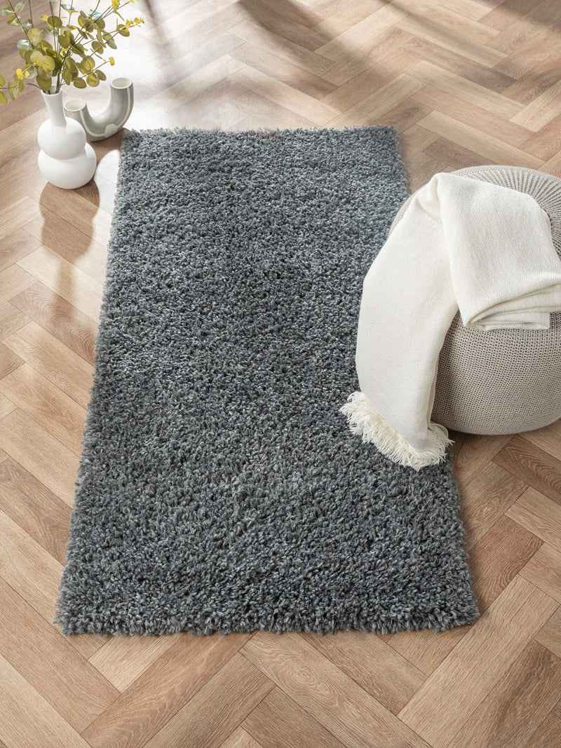 Covor MyShaggy foarte moale si pufos gri 70x140 cm - LunaHome.ro