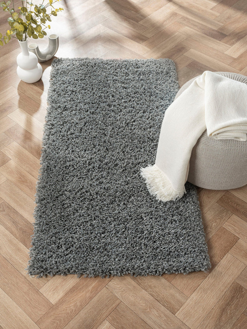 Covor MyShaggy foarte moale si pufos gri 70x140 cm - LunaHome.ro