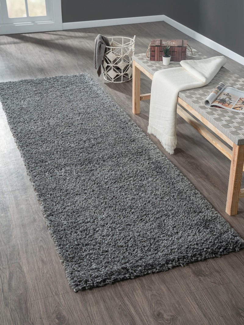 Covor MyShaggy foarte moale si pufos gri 80x250 cm - LunaHome.ro