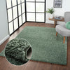 Covor MyShaggy foarte moale si pufos verde 70x140 cm - LunaHome.ro