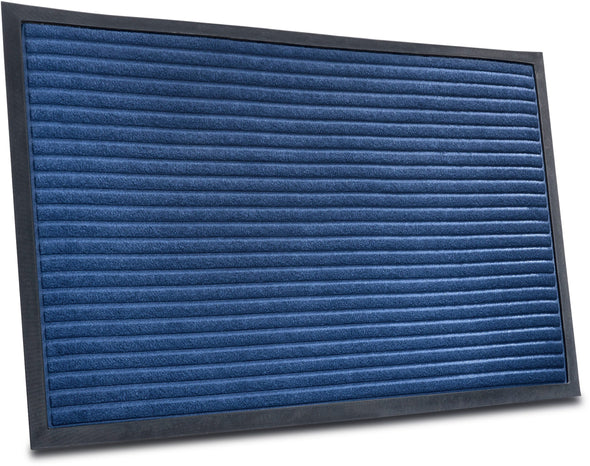 Covor Preș de intrare Striped cu efect 3d albastru, 60x90 cm - LunaHome.ro